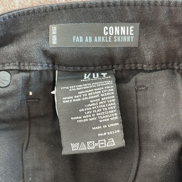 KUT from the Kloth High Rise Skinny Jean Size 16 - Picture 4 of 5